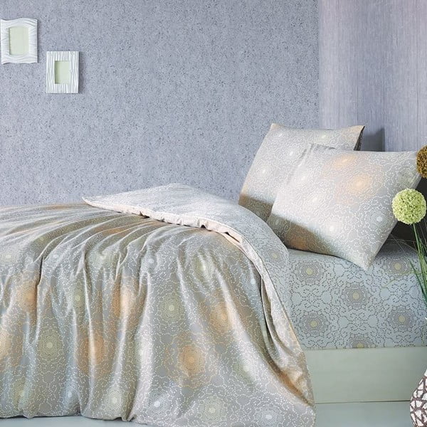 Kokvilnas gultasveļa ar palagu divguļamai gultai Maiset, 200 x 220 cm