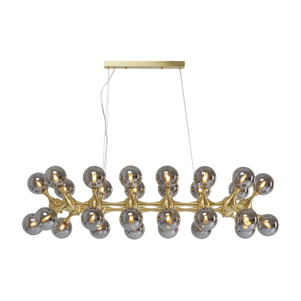 Pelēka/zelta krāsas piekaramā lampa ø 12 cm Atomic – Kare Design-image-2