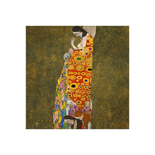 Glenzas reprodukcija Gustav Klimt – Hope II, 40 x 40 cm