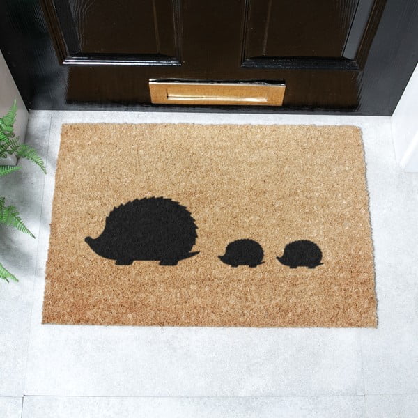 Kokosšķiedras kājslauķis 40x60 cm Hedgehog Family – Artsy Doormats-image-2