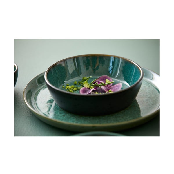 Zaļš/melns akmensmasas šķīvis ø 27 cm Gastro Green/Black – Bitz-image-3