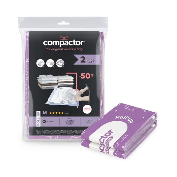 Vakuuma maisi apģērbam (2 gab.) Roll Up M – Compactor