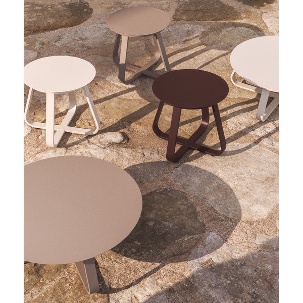 Metāla apaļš dārza galdiņš ø 48 cm Tamaris – Kave Home-image-3