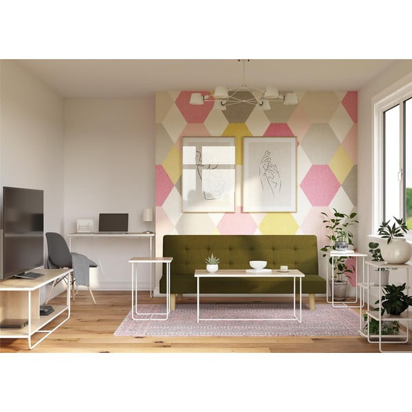 Darba galds ar oškoka imitācijas galda virsmu 49x99 cm Dante – Støraa-image-1