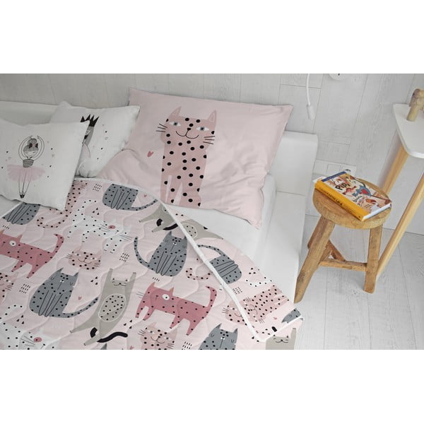 Stepēts segas un spilvendrānas komplekts no kokvilnas satīna 140x200 cm – Butter Kings-image-1