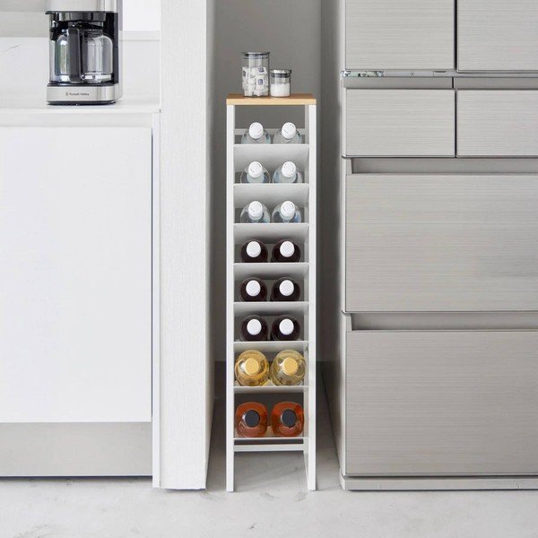 Balts metāla vīna plaukts pudeļu skaits 16 20x88,5x19 cm Tower – YAMAZAKI-image-2