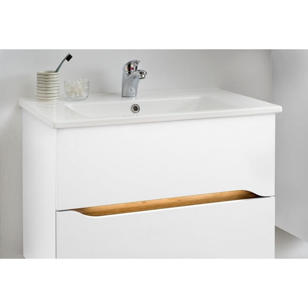 Balts zems/piekarams skapītis bez izlietnes 72x51 cm Set 857 – Pelipal-image-4