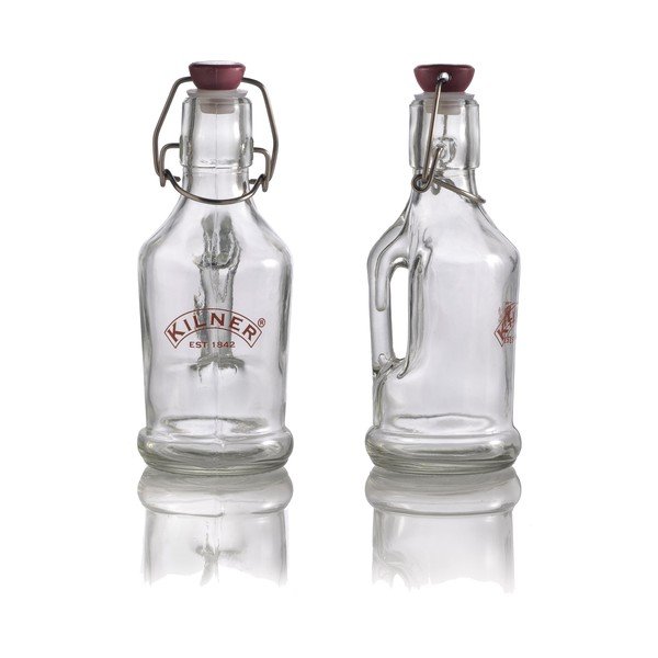 Pudele ar rokturi un plastmasas vāciņu Kilner, 200 ml