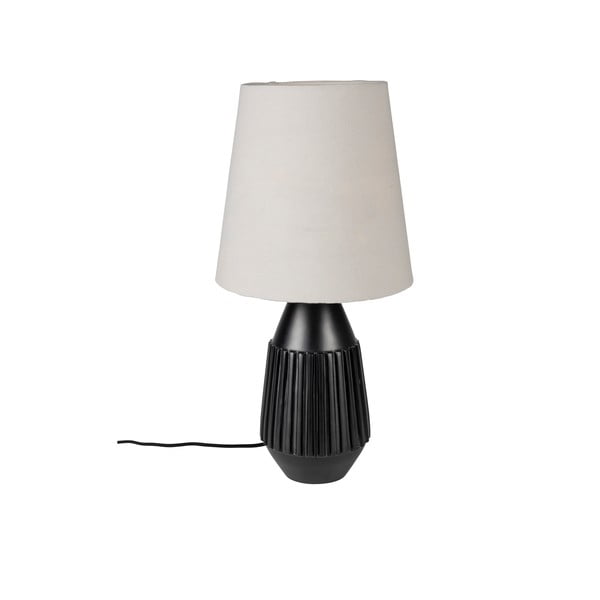 Melna un smilškrāsas galda lampa Aysa – White Label
