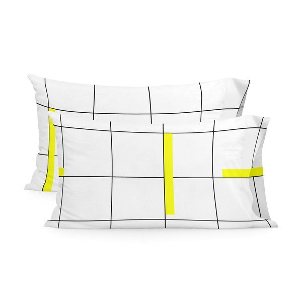 Kokvilnas spilvendrānas (2 gab.) 50x75 cm Firefly – Blanc