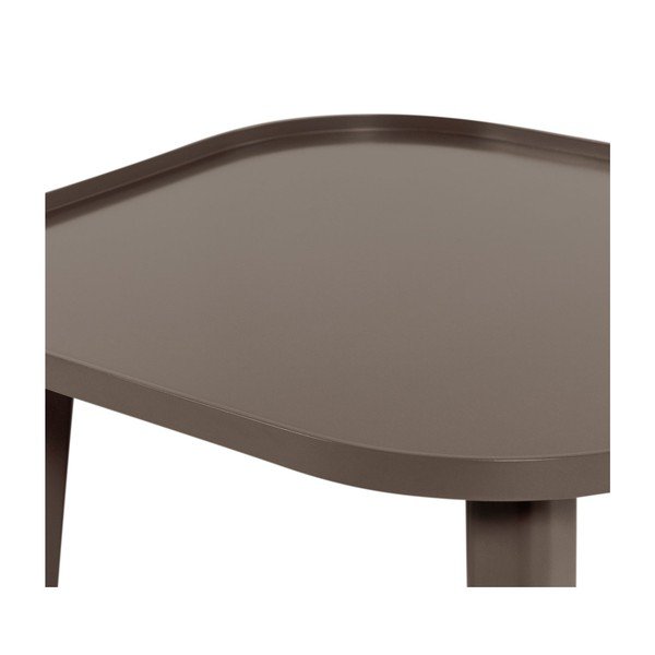 Brūns apaļš žurnālgaldiņš no MDF ø 80 cm Mosa – WOOOD-image-4