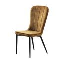Dzeltens pusdienu krēsls Unique Furniture Hudson