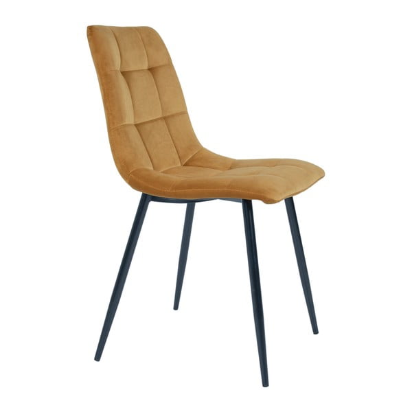 Dzelteni polsterēti pusdienu krēsli (2 gab.) Middelfart – House Nordic-image-3