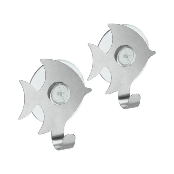 2 āķu komplekts ar piesūcekni Metaltex Pesce-image-1