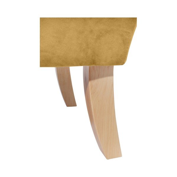 Dzeltens atzveltnes krēsls Max Winzer Brandon Suede-image-1