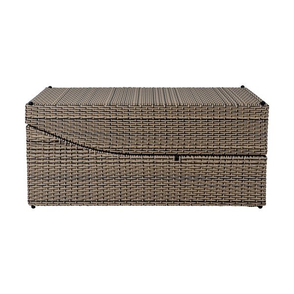 Pelēks mākslīgās rotangpalmas saliekams dārza zvilnis Split – House Nordic-image-4