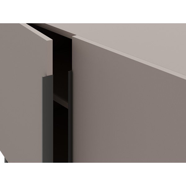 Pelēks/bēšs TV galdiņš 140x55 cm Titan – Marckeric-image-1