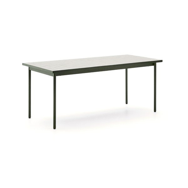 Tērauda dārza ēdamgalds 91x182 cm Maurina – Kave Home