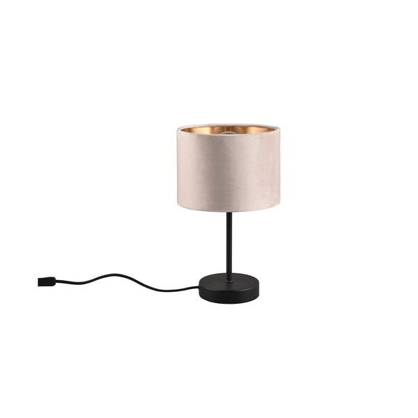 Melna/bēša galda lampa (augstums 33 cm) Julieta – Trio