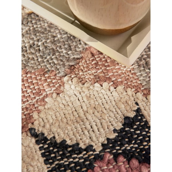 Pelēks ar rokām darināts džutas paklājs 200x300 cm Roya Parsa – Elle Decoration-image-3