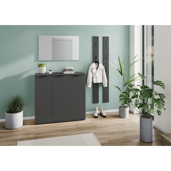 Antracīta pelēks apavu plaukts Stanton – Germania-image-1