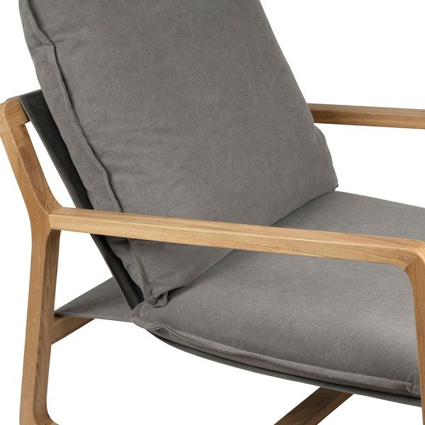 Pelēks koka dārza krēsls Azenon – Côté Table-image-4
