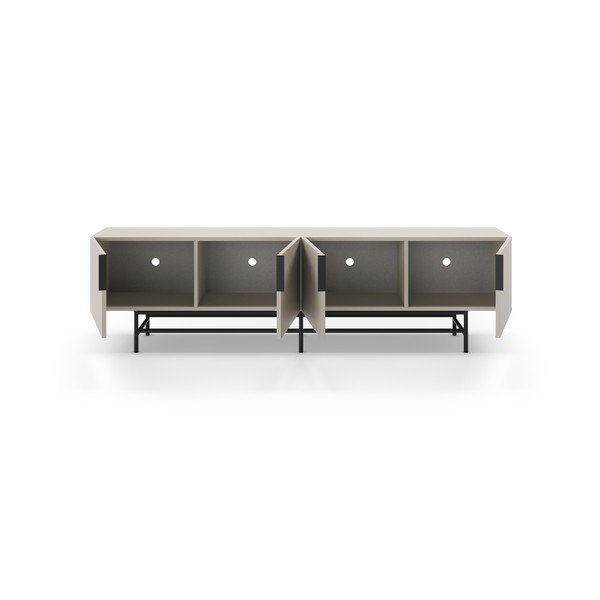 Krēmkrāsas TV galdiņš 200x54,5 cm Eldia – Marckeric-image-2