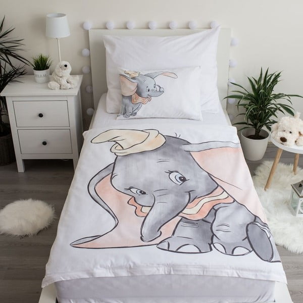 Kokvilnas bērnu gultas veļa 100x135 cm Dumbo – Jerry Fabrics-image-1