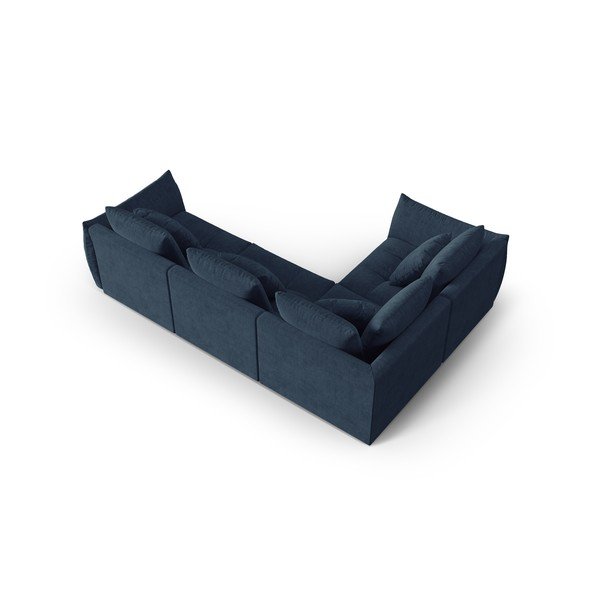 Tumši zils stūra dīvāns (ar kreiso stūri/L veida) Bloom – Micadoni Home-image-3