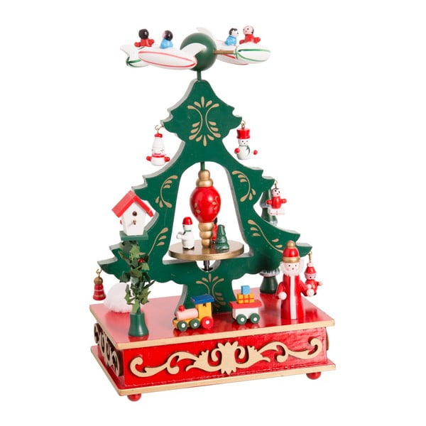 Koka muzikāla figūriņa (augstums 24 cm) Christmas Tree – Casa Selección