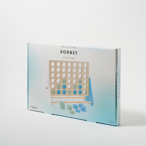 Spēle "Četri rindā" no priedes masīvkoka Sunnylife Four In a Row-image-1