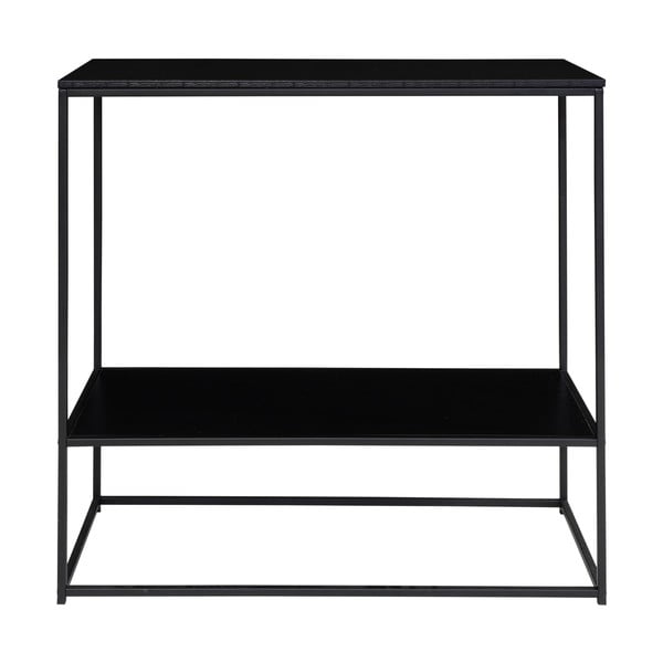Melns konsoles galds ar melnu galda virsmu 80x36 cm Vita – House Nordic