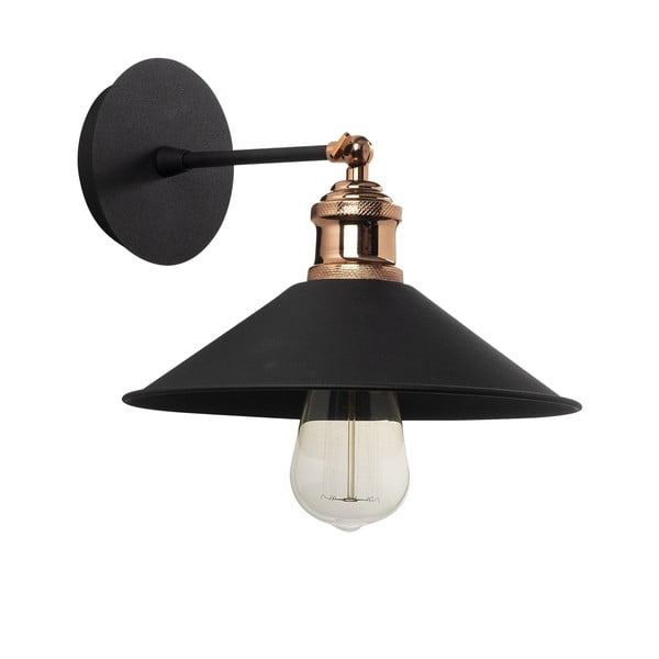 Melna sienas lampa Berceste – Opviq lights