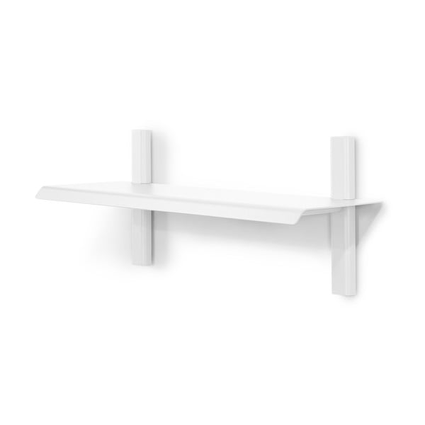 Balts metāla sienas plaukts 60 cm Hola – Spinder Design-image-3