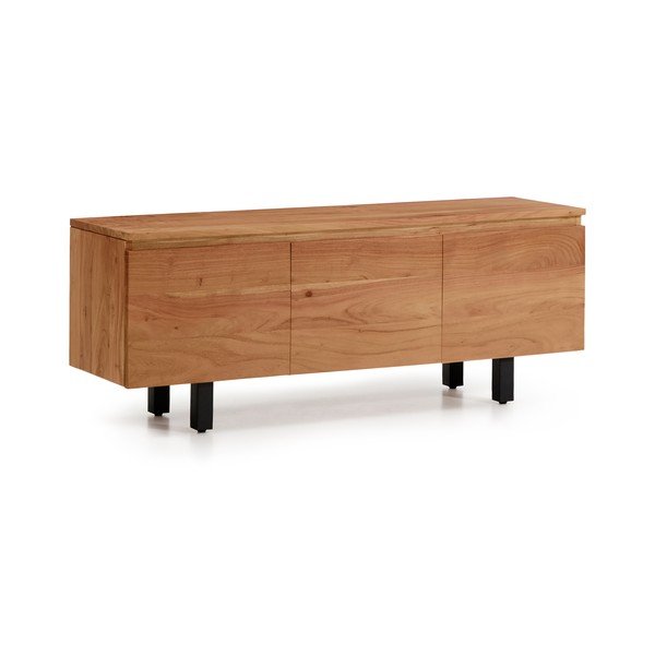 Dabīga toņa akācijas masīvkoka TV galdiņš 150x58x40 cm Uxue – Kave Home-image-2