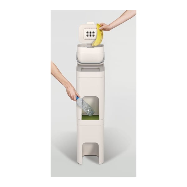 Balts kompostējams atkritumu konteiners 4 L Intelligent Waste - Joseph Joseph-image-4