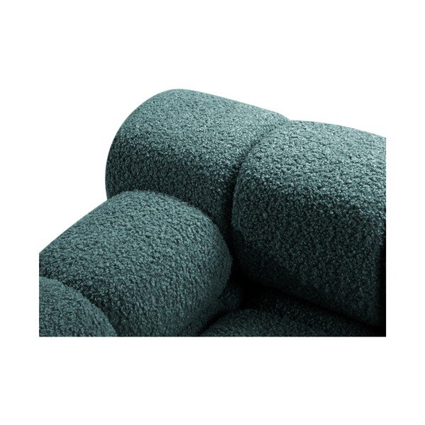 Zaļganzils modulārais dīvāns no buklē auduma 188 cm – Micadoni -image-4