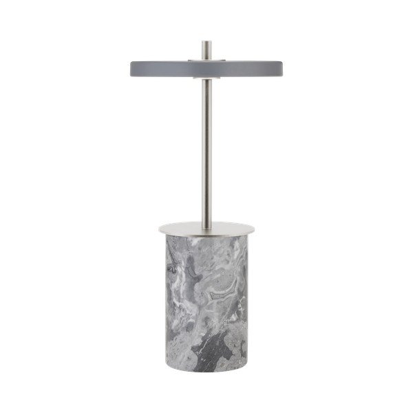 Pelēka marmora LED galda lampa ar regulējamu spilgtumu ar metāla abažūru (augstums 25,5 cm) Asteria Move Mini – UMAGE-image-2