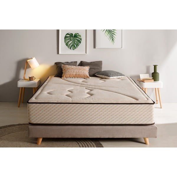 Stingrs/vidēji stingrs divpusējs putu matracis ar termoregulāciju 200x200 cm Tempus Gold – Moonia-image-4