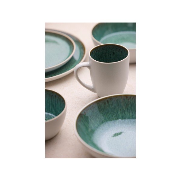 Balta/zaļa akmensmasas bļodiņa 400 ml Gastro White/Green – Bitz-image-2