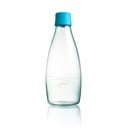 Gaiši zila stikla pudele ar mūža garantiju ReTap, 800 ml