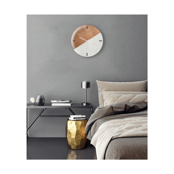 Stikla sienas pulkstenis Styler Half Coper, ø 30 cm-image-2