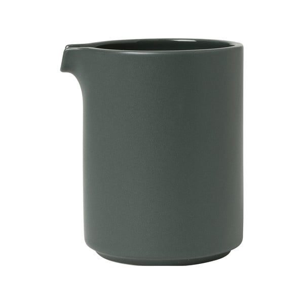 Tumši zaļa keramikas piena krūze Blomus Pilar, 280 ml