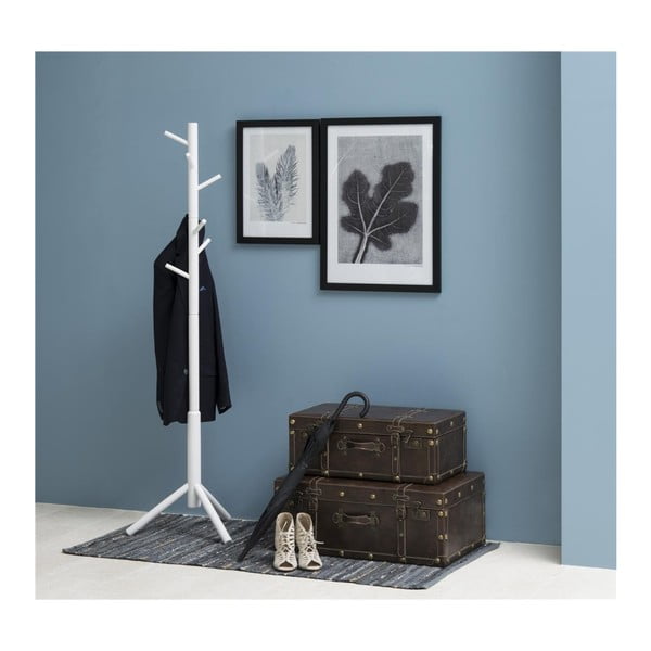 Balts kaučukkoka drēbju pakaramais Actona Bremen-image-1