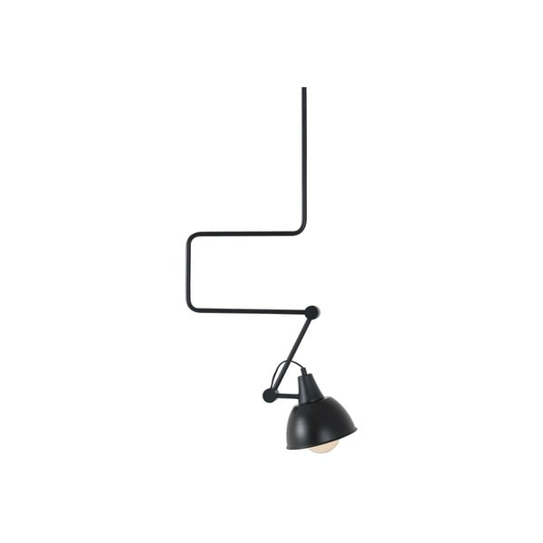 Melna piekaramā lampa ar metāla abažūru 90x90 cm Coben – CustomForm