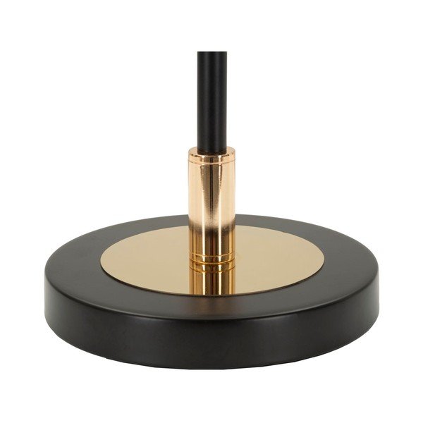 Balta/melna galda lampa ar stikla abažūru (augstums 46 cm) Vintage – Mauro Ferretti-image-3