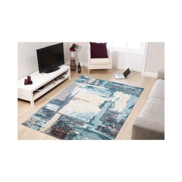 Zils paklājs Eco Rugs Leonore, 135 x 200 cm-image-1
