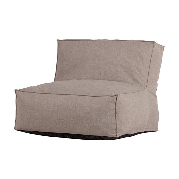 Pelēkbēšs polsterēts dārza atpūtas krēsls Velora – WOOOD