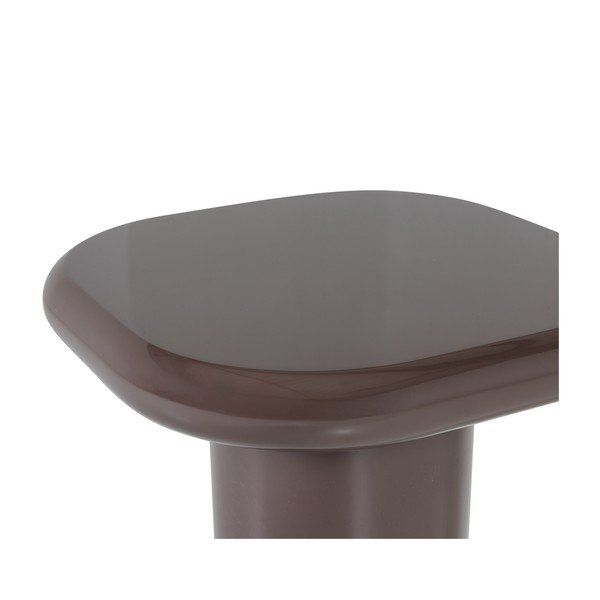 Spīdīgs sānu galdiņš 50x50 cm Zava – WOOOD-image-3