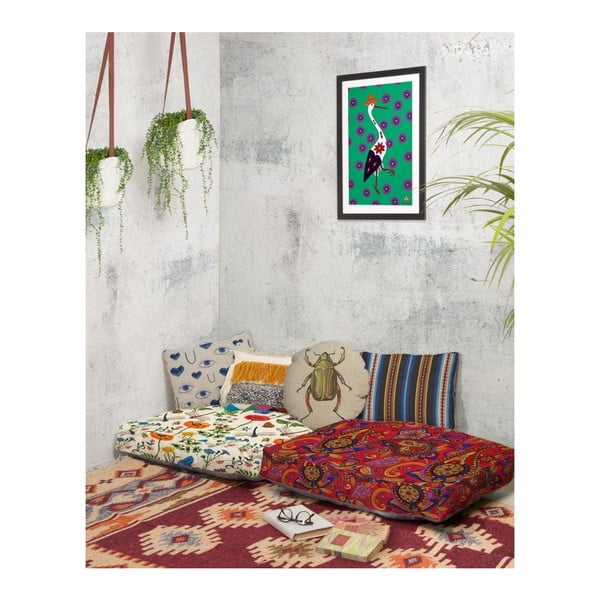 Sēdvietas spilvens ar linu Madre Selva Paisley, 60 x 80 cm-image-3